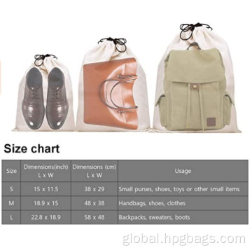Dust Proof Clothes Storage Pouch Cotton Breathable Dust-proof Drawstring Storage Pouch Factory